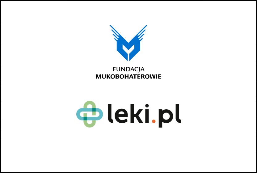 Logo projektu leki.pl oraz Fundacji Mukobohaterowie